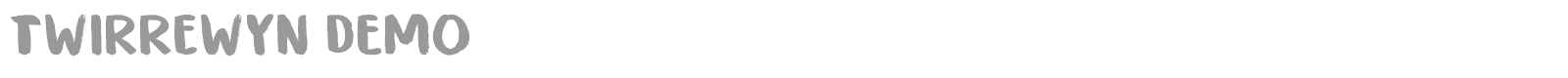 Twirrewyn font preview
